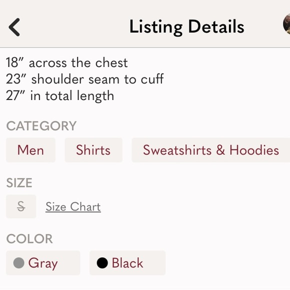 The North Face Snap Button Pullover Sweatshirt Gray Men’s Size Small - Picture 6 of 6